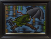 Lot 230 - * GRAHAM MCKEAN, RUSH HOUR oil on canvas,...