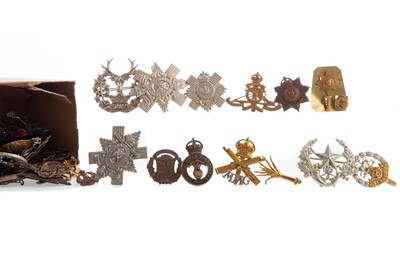 Lot 57 - A COLLECTION OF CAP AND OTHER MILITARY BADGES