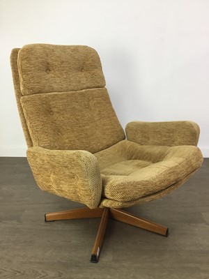 Lot 439 - A PAIR OF DANISH STYLE SWIVEL CHAIRS