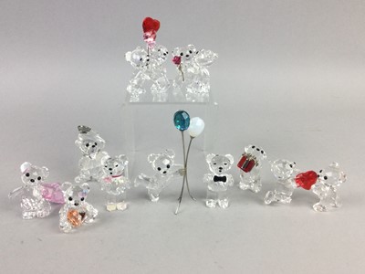 Lot 142 - A COLLECTION OF TEN SWAROVSKI MODELS OF BEARS