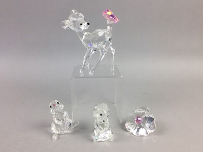 Lot 143 - A COLLECTION OF SWAROVSKI MODEL OF BAMBI AND FRIENDS