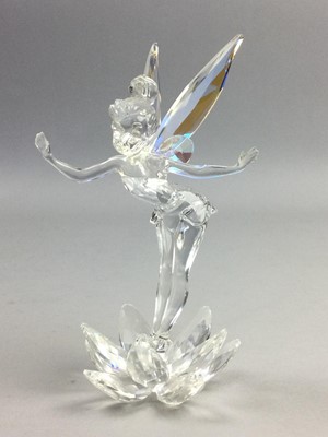 Lot 144 - A SWAROVSKI MODEL OF TINKERBELL AND PETER PAN