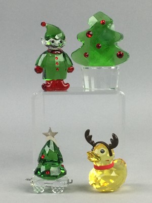 Lot 146 - A COLLECTION OF FOUR SWAROVSKI CHRISTMAS MODELS