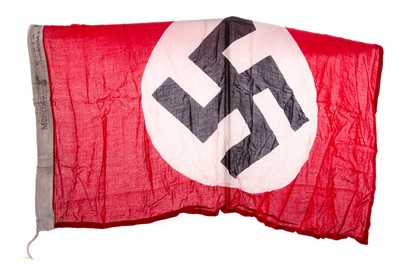 Lot 64 - A THIRD REICH NSDAP PARTY FLAG