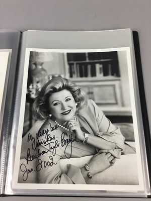 Lot 34 - AN ALBUM OF SIGNED PHOTOGRAPHS