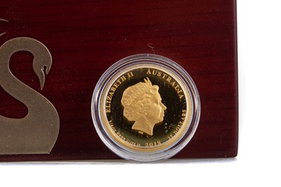 Lot 93 - AN ELIZABETH II 1/4oz GOLD PROOF COIN DATED 2018