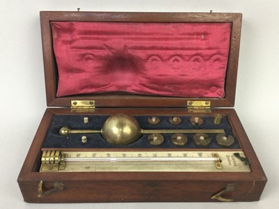 Lot 4 - THREE CASED SIKE'S HYDROMETER SETS, AND TWO FURTHER INSTRUMENTS