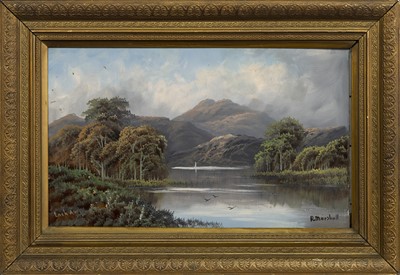 Lot 269 - LOCH AWE, AN OIL BY ROBERTO ANGELO KITTERMASTER MARSHALL