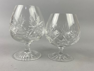 Lot 243 - A LOT OF CRYSTAL WINE GLASSES AND OTHER CRYSTAL