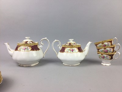 Lot 254 - A ROYAL ALBERT 'LADY HAMILTON' PATTERN PART TEA SERVICE