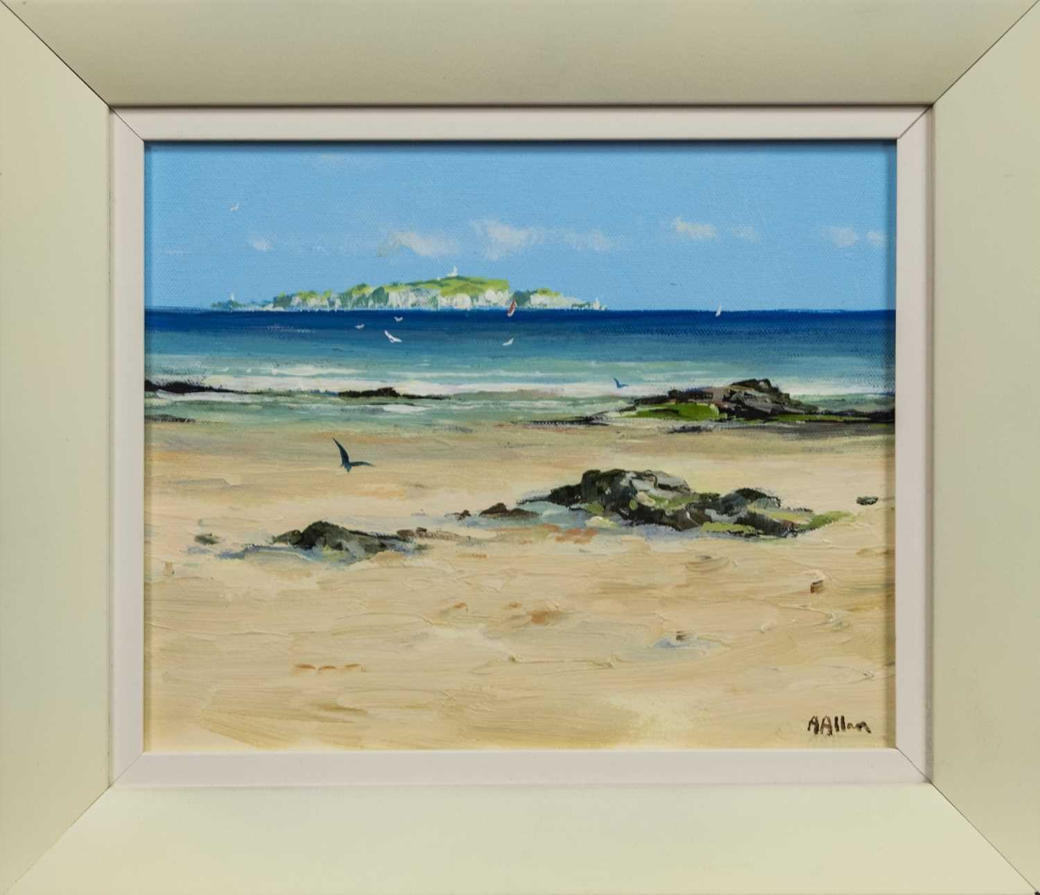 Lot 86 - ISLE OF MAY, AN OIL BY ALFRED ALLAN