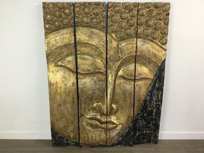 Lot 304 - A POLYPTYCH BUDDHA DISPLAY