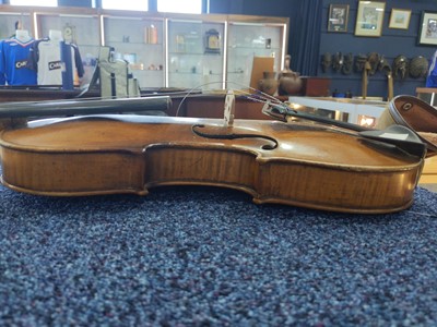 Lot 615 - A STAINER COPY 3/4 SIZE VIOLIN