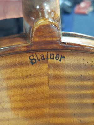 Lot 615 - A STAINER COPY 3/4 SIZE VIOLIN