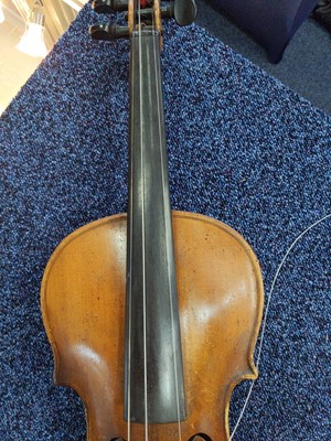 Lot 615 - A STAINER COPY 3/4 SIZE VIOLIN