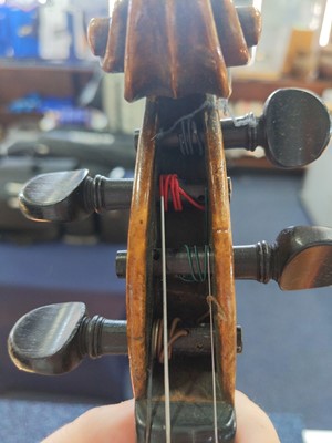 Lot 615 - A STAINER COPY 3/4 SIZE VIOLIN