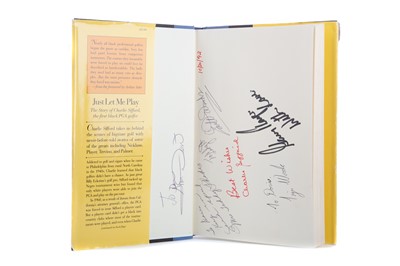 Lot 1577 - A RARE COPY OF "JUST LET ME PLAY" WITH MULTIPLE SIGNATURES