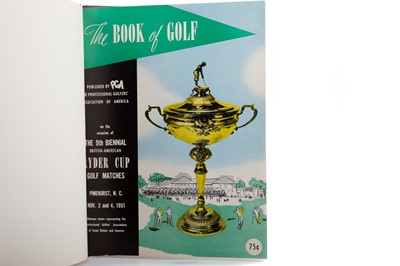 Lot 1579 - THE BOOK OF GOLF, 1951 RYDER CUP MATCHES