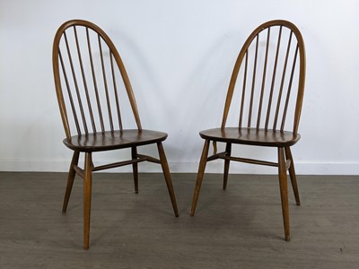 Lot 311 - A SET OF FOUR ERCOL CHAIRS AND OTHER CHAIRS