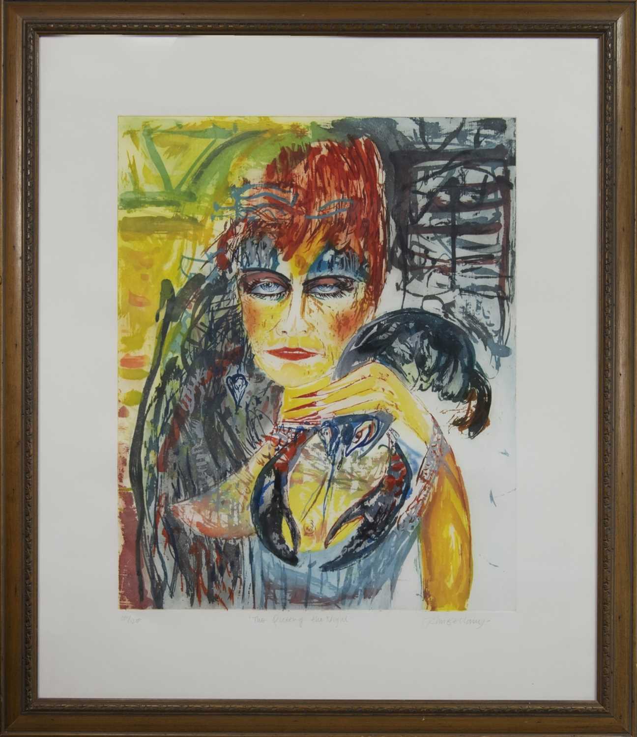 Lot 68 - THE QUEEN OF THE NIGHT, THE LARGE COLOUR ETCHING BY JOHN BELLANY