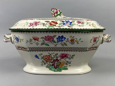 Lot 330 - A COPELAND SPODE TUREEN AND OTHER DISHES