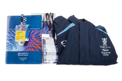Lot 1598 - A COLLECTION OF ITEMS RELATING TO THE CHAMPIONS LEAGUE FINAL '02 AND EUFA CUP FINAL '07