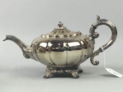 Lot 390 - A SILVER PLATED FOUR PIECE TEA SET