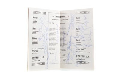 Lot 1603 - A RARE CELTIC F.C. VS. VALUR REYKJAVIK EUROPEAN CUP PROGRAMME