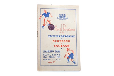 Lot 1604 - A SCOTLAND VS. ENGLAND FOOTBALL PROGRAMME