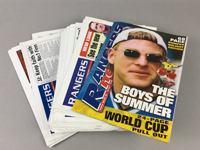 Lot 370 - A LOT OF RANGERS PROGRAMMES