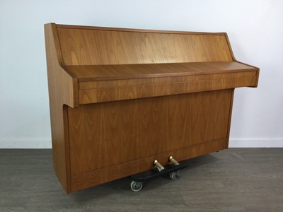 Lot 395 - A BENTLEY UPRIGHT PIANO AND STOOL