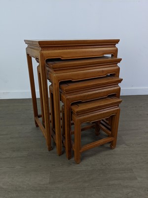 Lot 399 - A CHINESE NEST OF FOUR TABLES