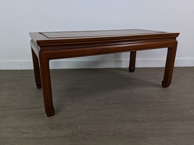 Lot 402 - A CHINESE COFFEE TABLE