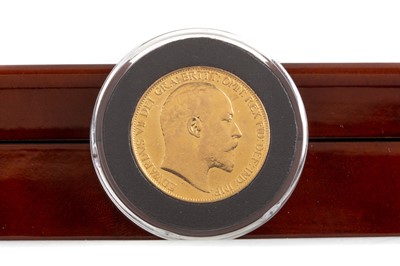 Lot 108 - AN EDWARD VII GOLD DOUBLE SOVEREIGN DATED 1902