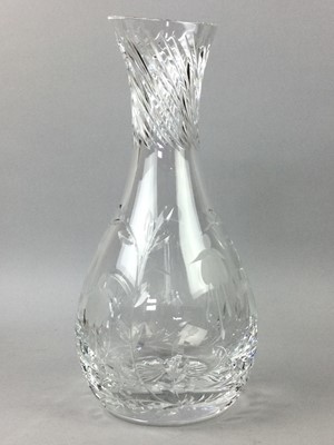 Lot 362 - A STUART CRYSTAL FUCHSIA CASCADE CARAFE AND OTHERS