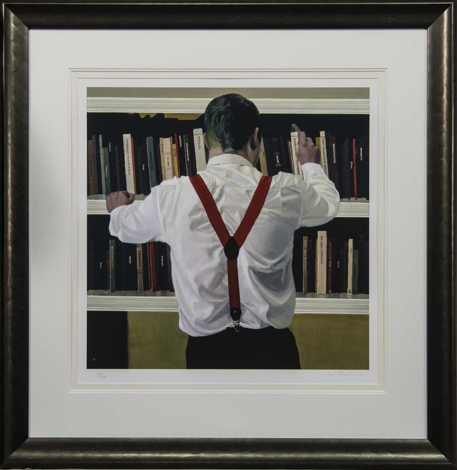 Lot 97 - LIBRARY I, A PRINT BY IAIN FAULKNER