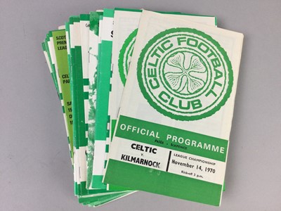 Lot 1613 - A COLLECTION OF CELTIC PROGRAMMES