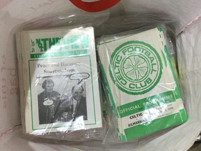 Lot 1613 - A COLLECTION OF CELTIC PROGRAMMES