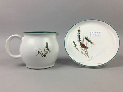 Lot 377 - A DENBY 'GREENWHEAT' PATTERN DINNER SERVICE