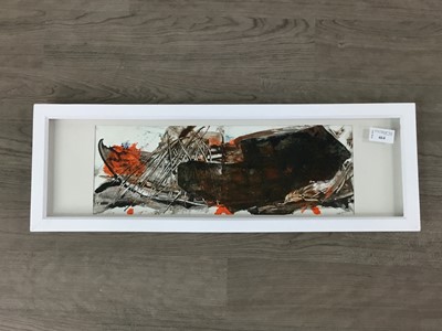 Lot 464 - ABSTRACT LANDSCAPE, CORNWALL, A MIXED MEDIA BY NAN FRANKEL