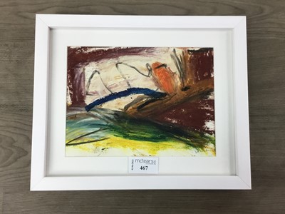 Lot 467 - ABSTRACT LANDSCAPE, CORNWALL, A MIXED MEDIA BY NAN FRANKEL