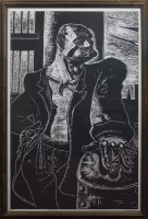 Lot 296 - * PETER HOWSON OBE, THE NOBLE DOSSER woodcut,...