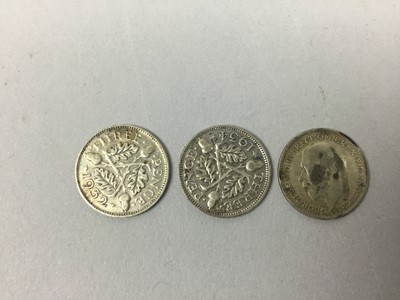 Lot 68 - A GROUP OF SILVER AND OTHER COINS