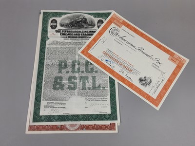 Lot 17 - A COLLECTION OF STOCK AND SHARE CERTIFICATES