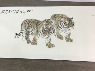 Lot 30 - A LOT OF THREE DECORATIVE CHINESE PRINTS