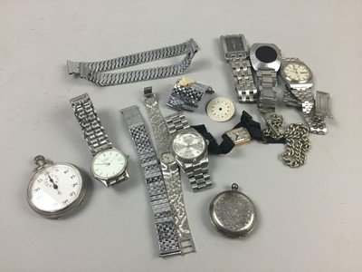 Lot 40 - TWO POCKET WATCHES AND VARIOUS WRIST WATCHES