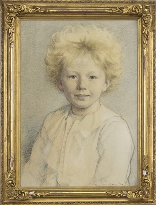Lot 326 - PORTRAIT OF A BOY, A PASTEL BY JOHN MACDONALD AIKEN