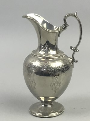 Lot 202 - A SILVER COMPORT ALONG WITH PLATED ITEMS