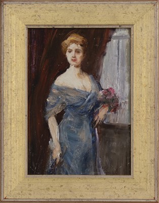 Lot 343 - A VICTORIAN NOSEGAY, AN OIL BY MAUD NEALE