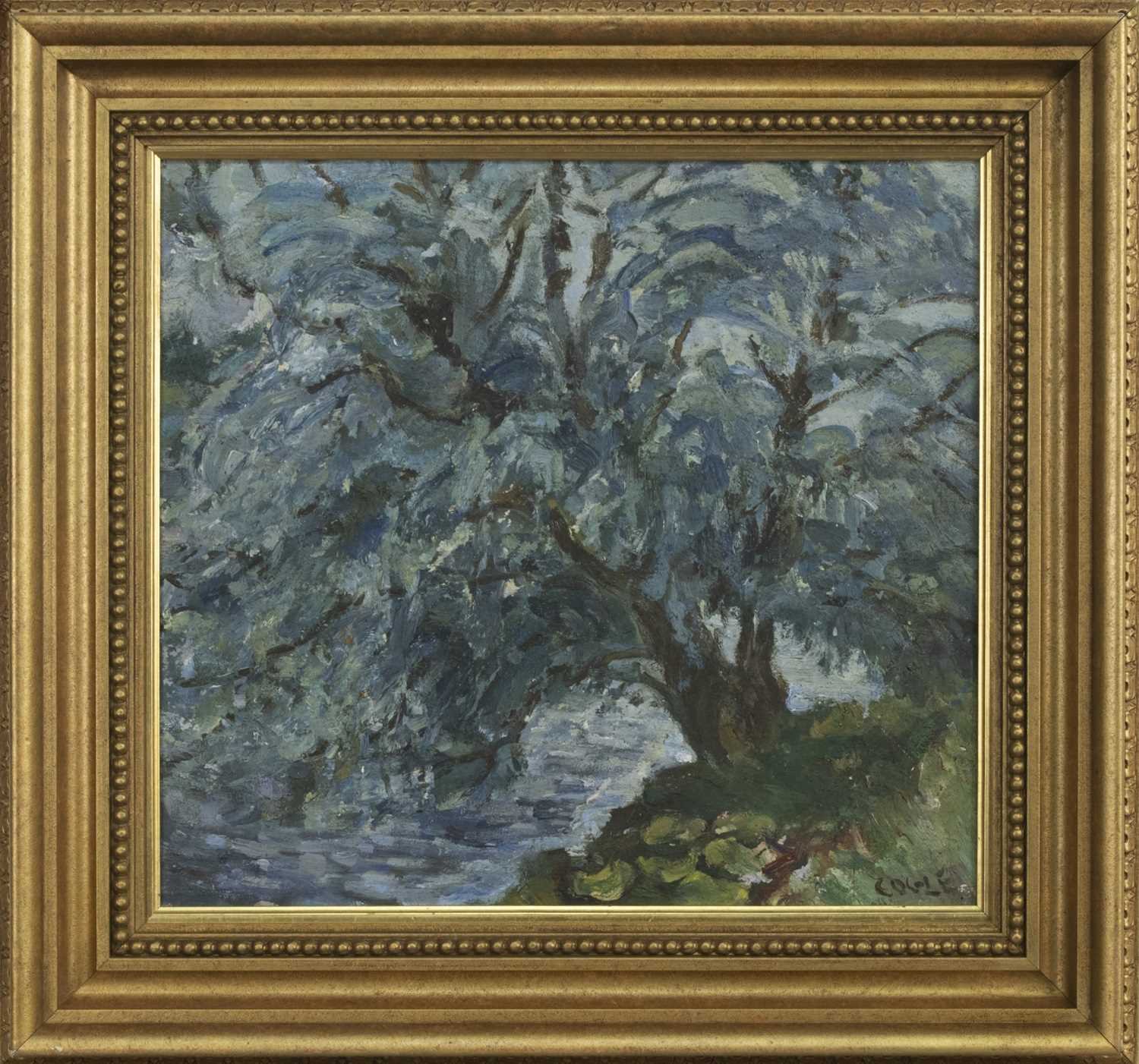 Lot 323 - SUMMER, SMALL STREAM, AN OIL BY HENRY COGLE